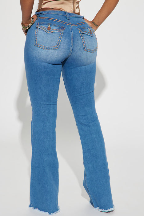 Fashion nova cheap bell bottom jeans