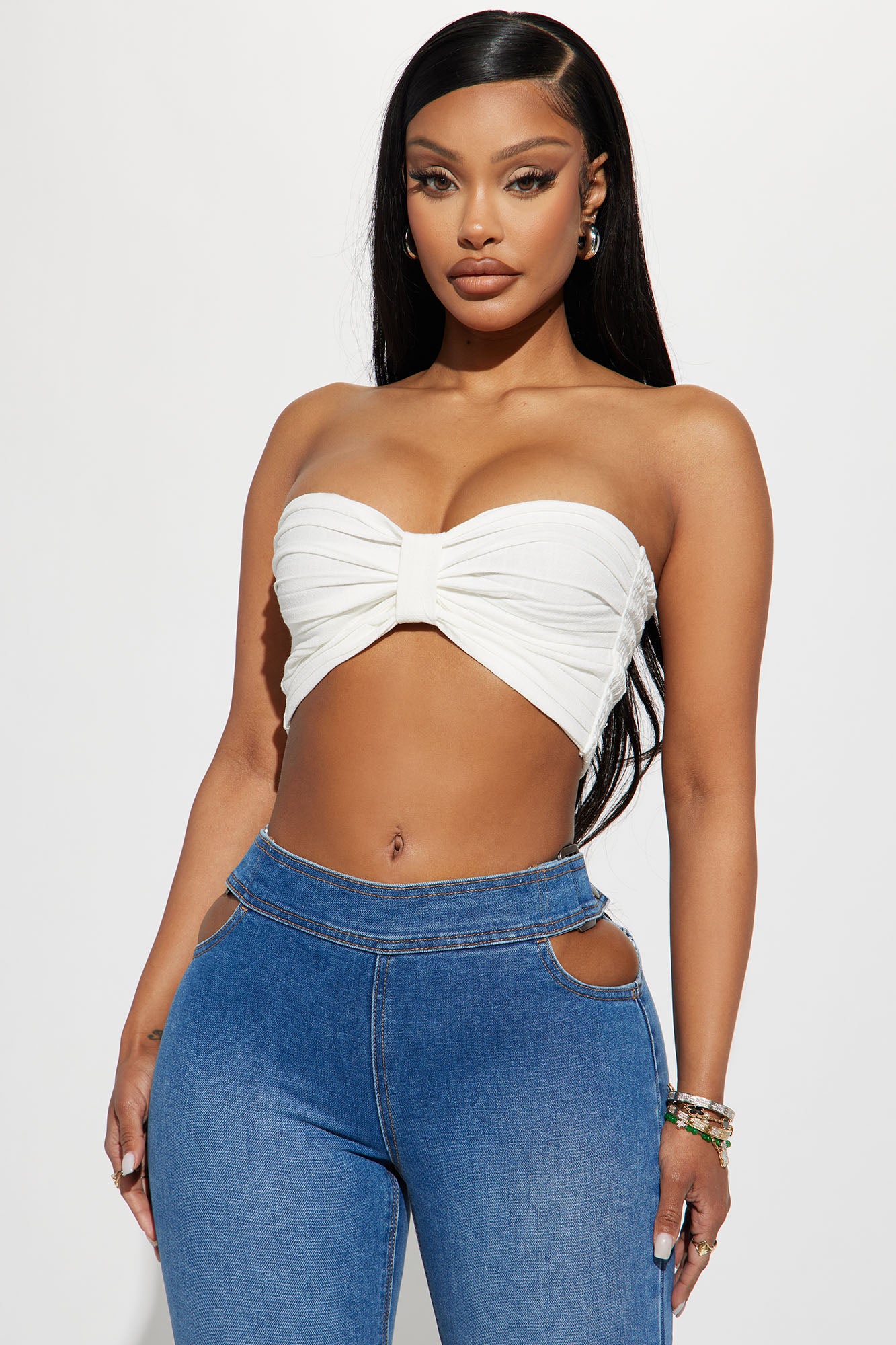 Off white on sale bandeau top