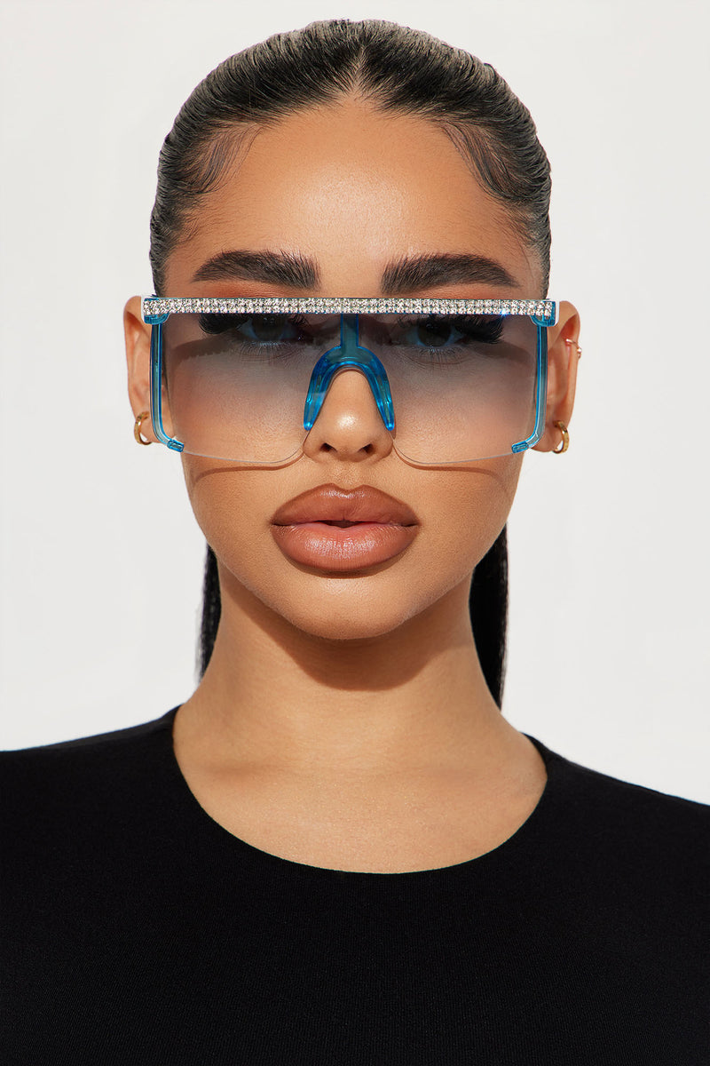 Watch Me Shine Sunglasses Blue Fashion Nova, Sunglasses Fashion Nova
