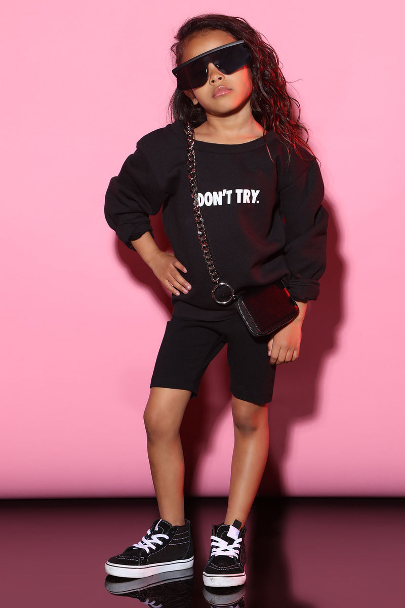 Mini Can We Not Top - Black | Fashion Nova, Kids Sweatshirts & Hoodies ...