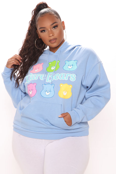 Care Bears Hoodie Blue Fashion Nova Screens Tops and Bottoms