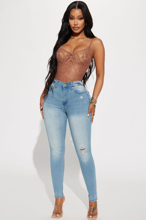 Fashion Nova 20 Plus High Rise Skinny Dark Wash Stretch Denim Jeans