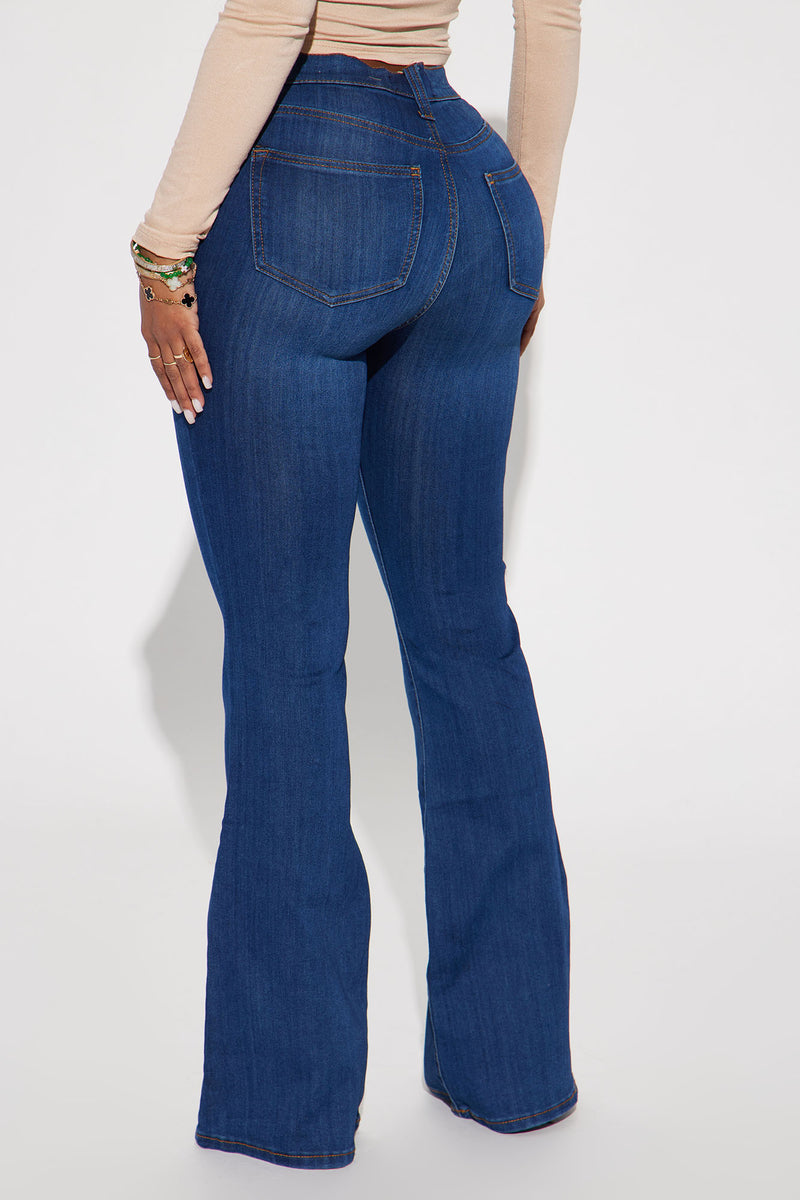 Sensational Stretch Flare Jean - Dark Wash | Fashion Nova, Jeans ...