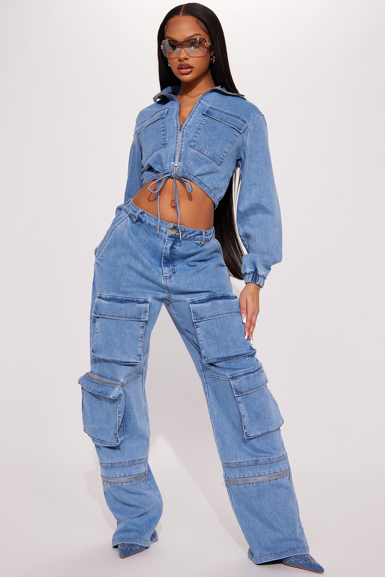 Fashion nova denim set online