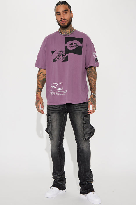 Graphic tees with purple on sale