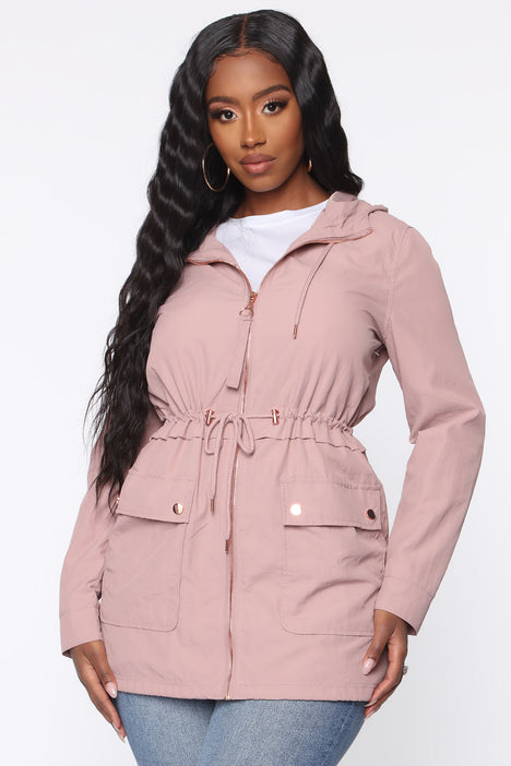 Mauve top anorak jacket