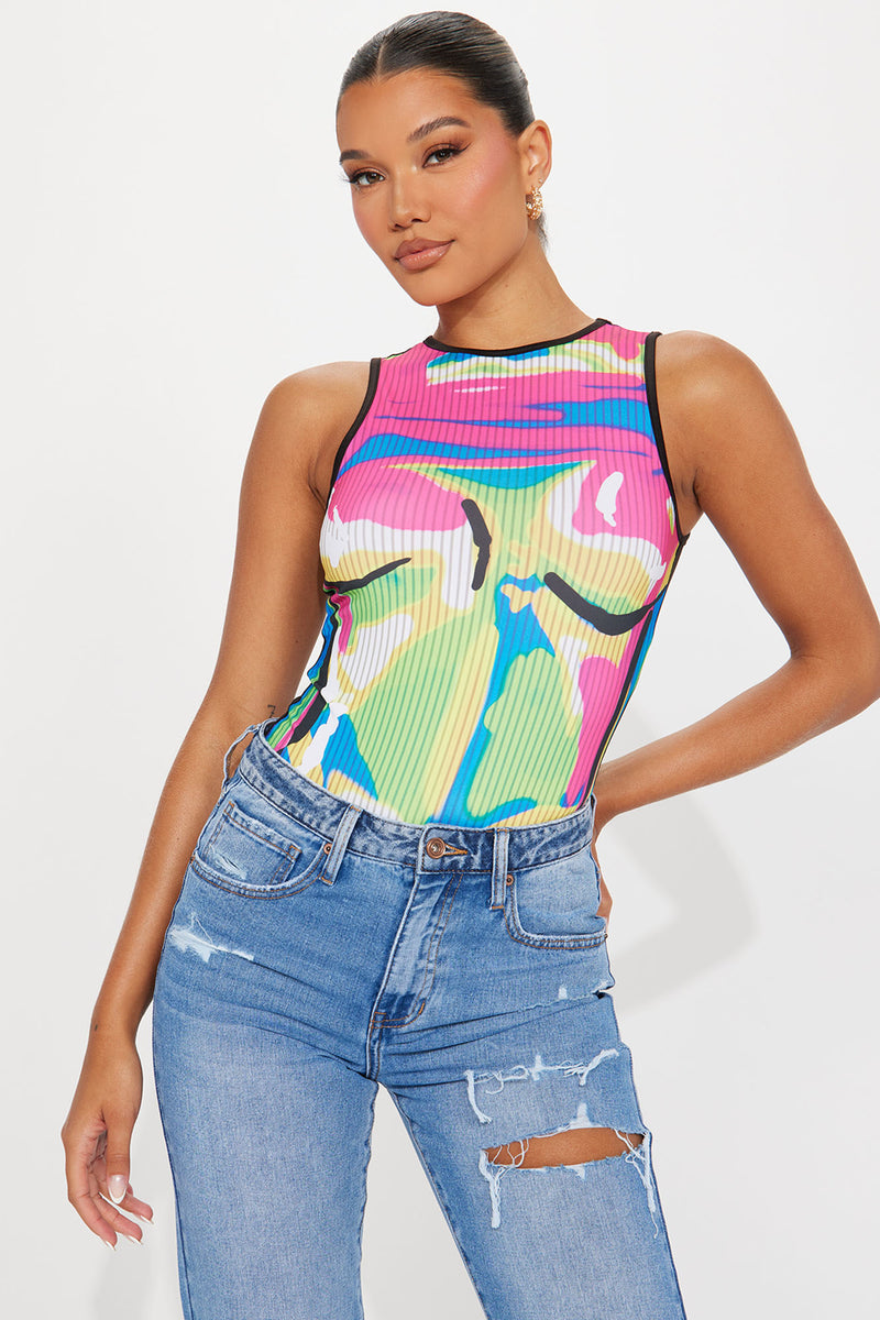 She's Out Of Control Bodysuit Multi Color Fashion Nova, Bodysuits Fashion Nova