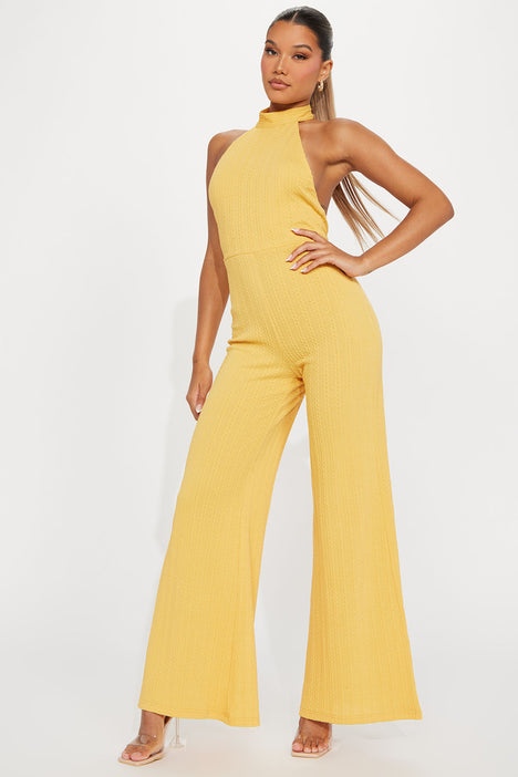 Mustard jumpsuit fashion nova new arrivals