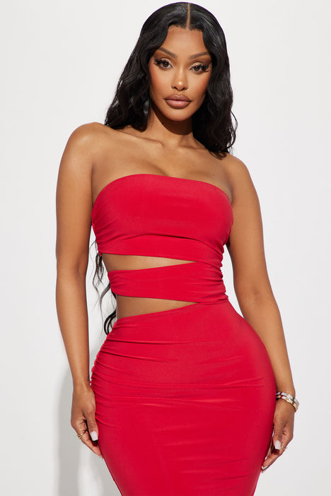 Red bodycon dress clearance fashion nova