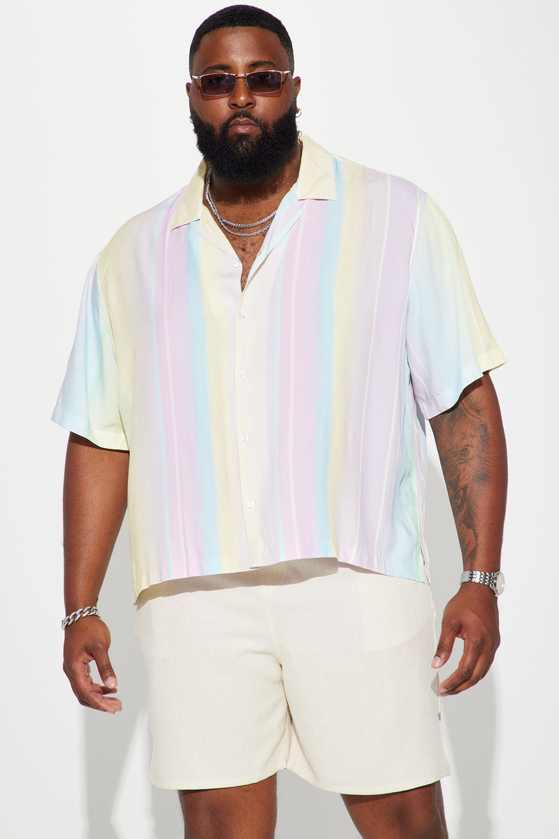 Lucky Short Sleeve Button Up - Multi Color | Fashion Nova, Mens Shirts ...