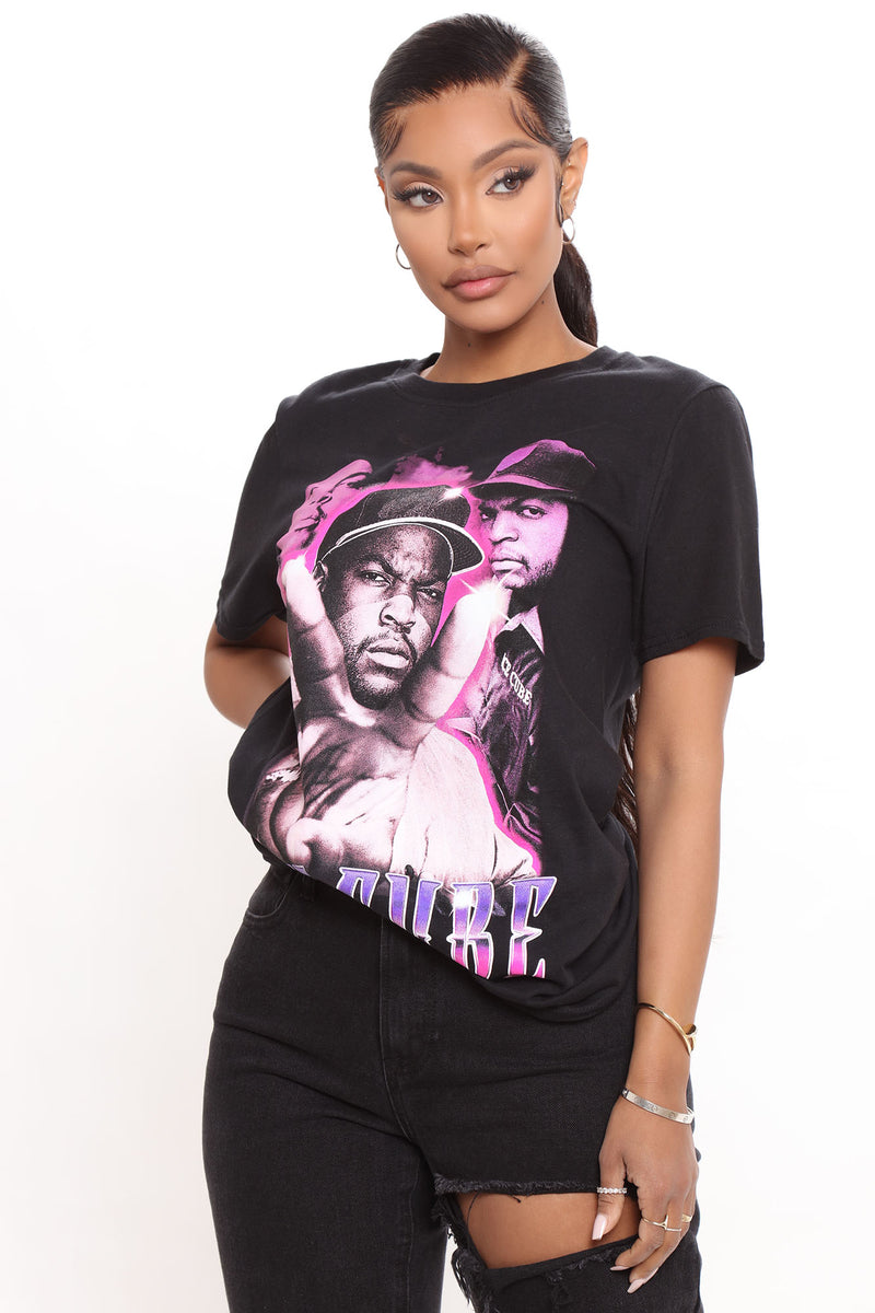 Check Yo Self Ice Cube Top - Black/Purple | Fashion Nova, Screens Tops ...