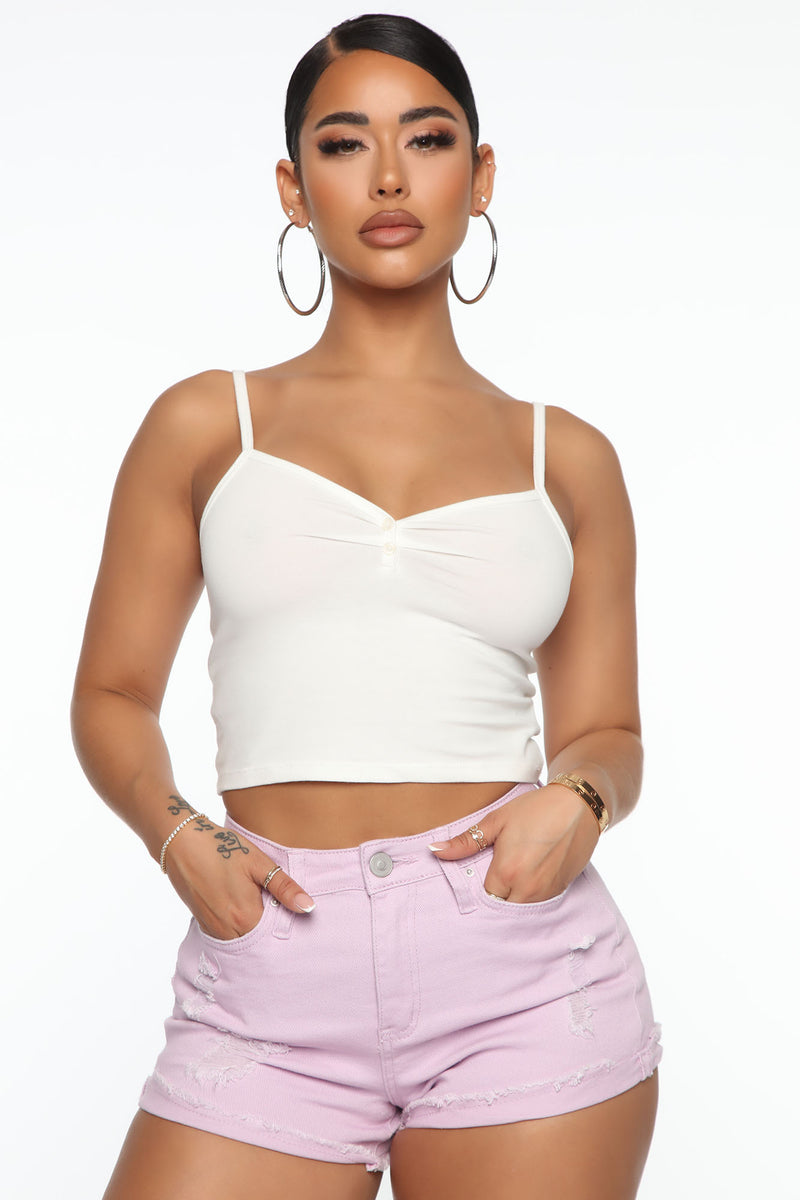 Izzy Tank Top - Off White | Fashion Nova, Basic Tops & Bodysuits ...