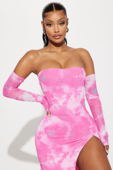 Always Sweet Midi Dress Set Pink Fashion Nova Dresses