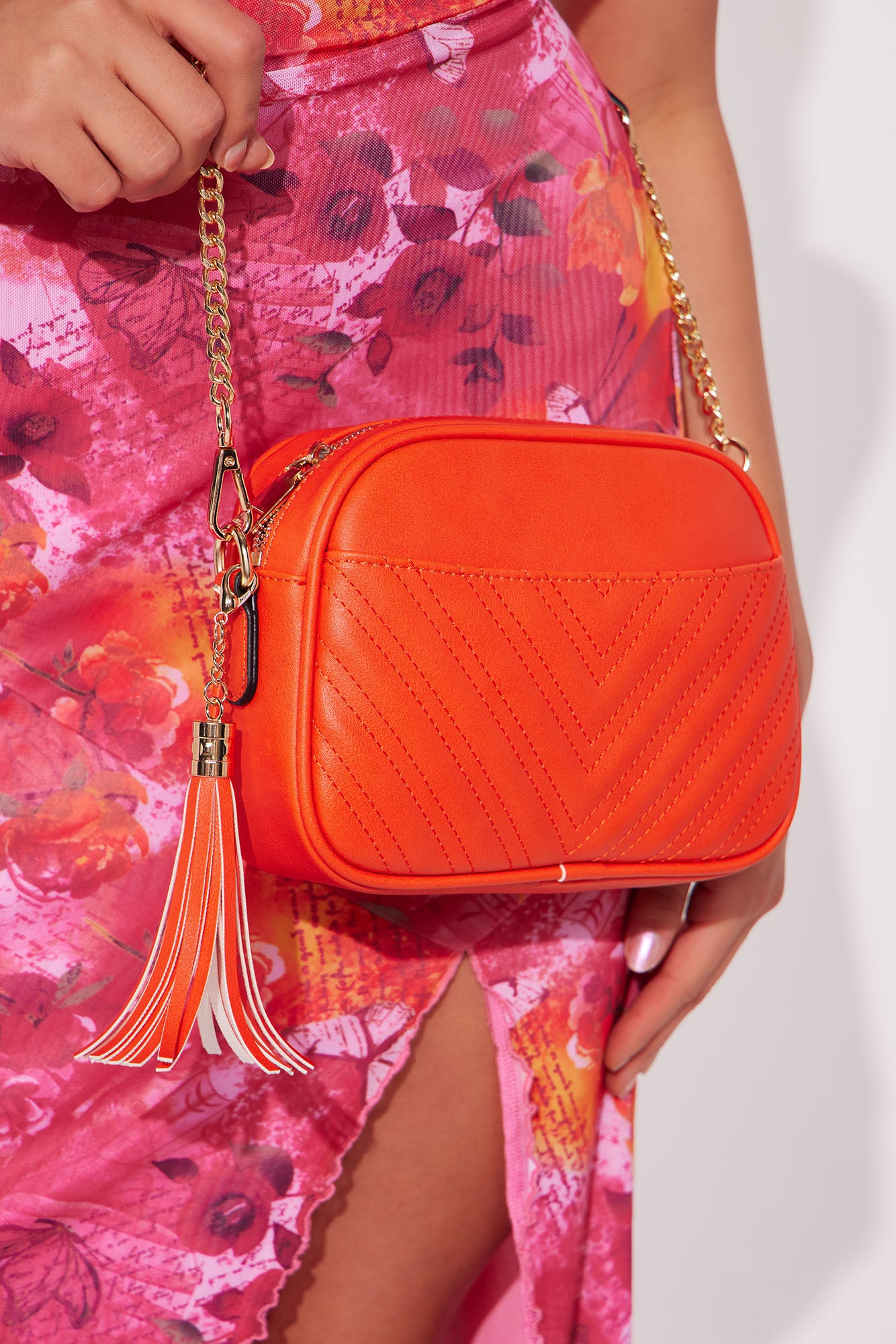 Stephanie Crossbody Bag Orange Fashion Nova Handbags