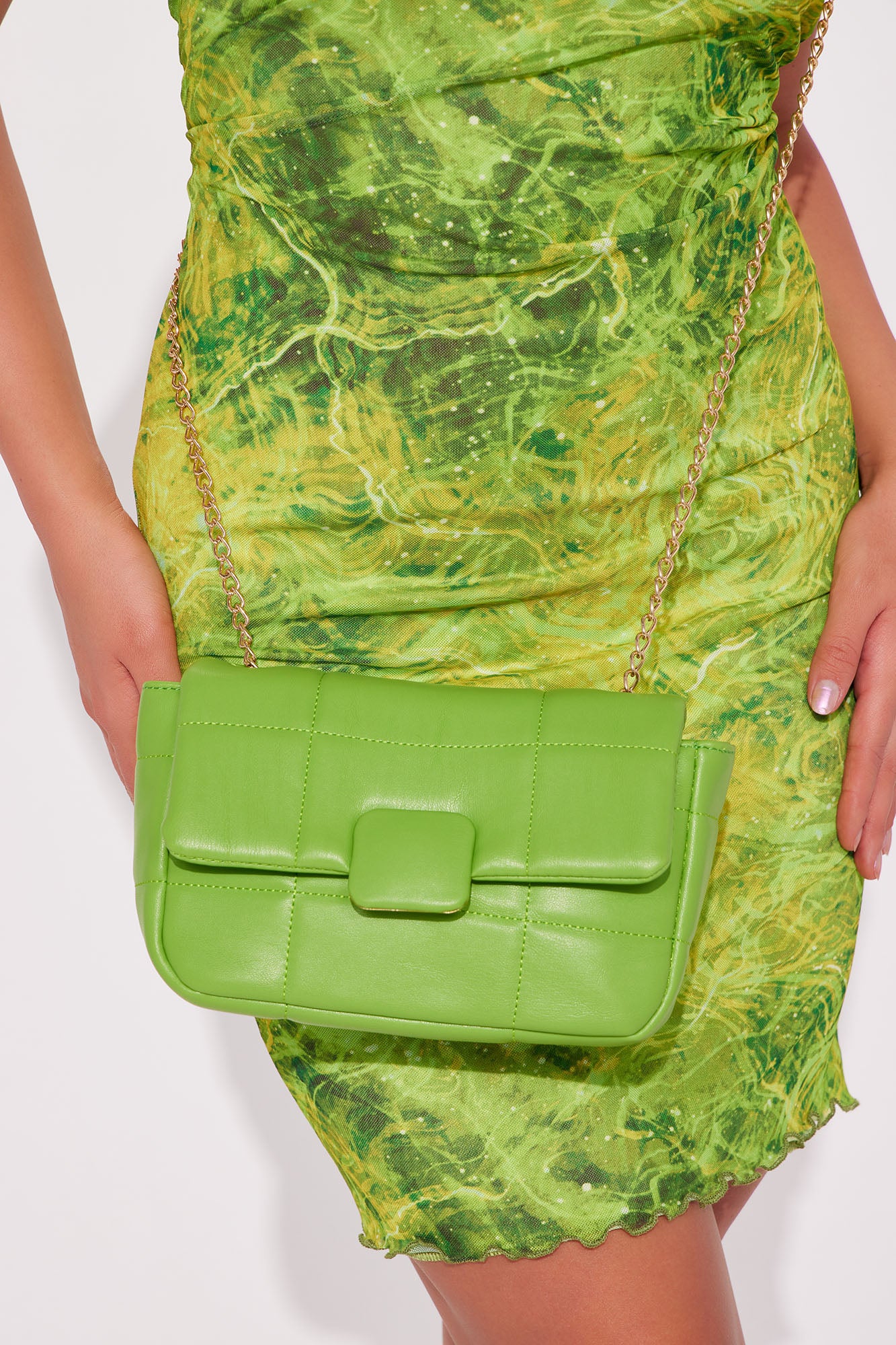Don't Worry I Got It Handbag - Chartreuse