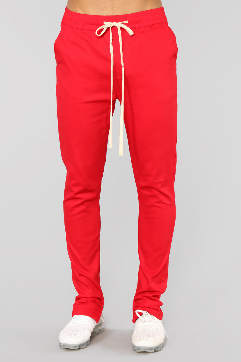 Zane Jogger - Red | Fashion Nova, Mens Pants | Fashion Nova
