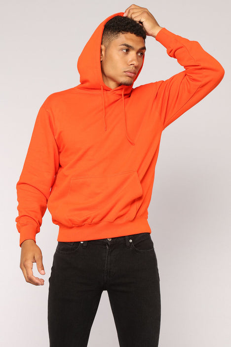 Kenny Zip Up Hoodie - Orange, Fashion Nova, Mens Jackets