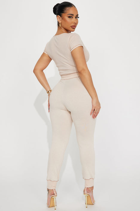 All In Jogger Set - Oatmeal