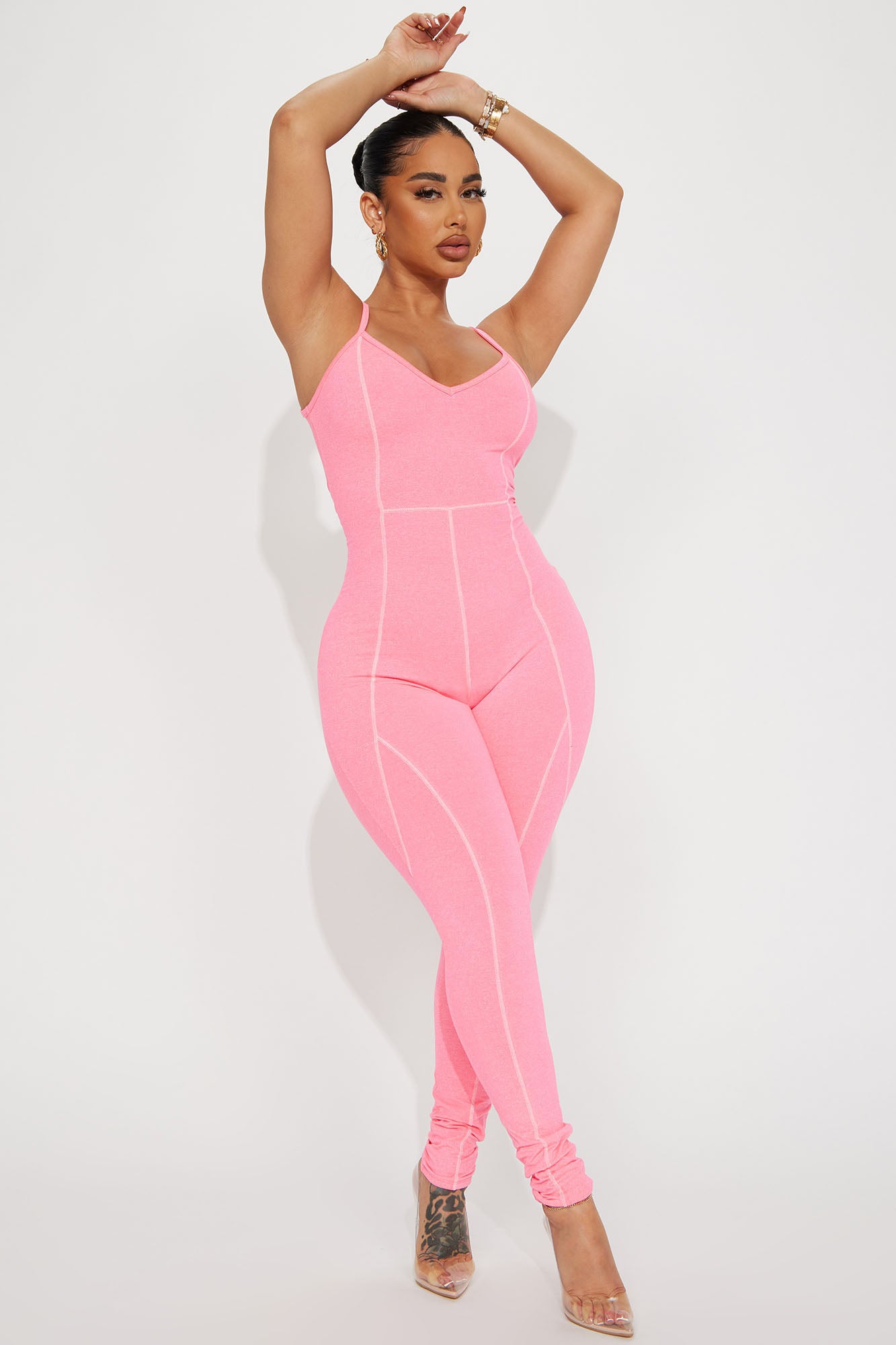 Pink jumpsuit fashion nova new arrivals