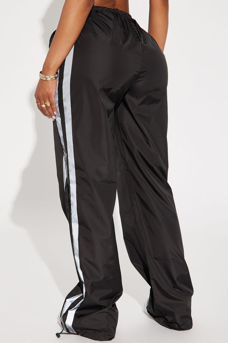 Kims Reflective Parachute Pant - Black | Fashion Nova, Pants | Fashion Nova