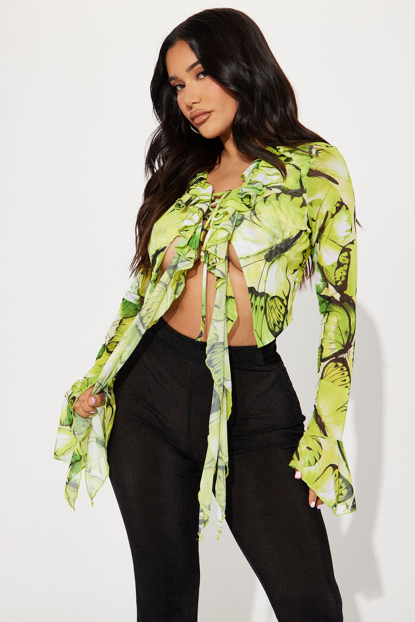 Your Best Mesh Top - Lime | Fashion Nova, Knit Tops | Fashion Nova