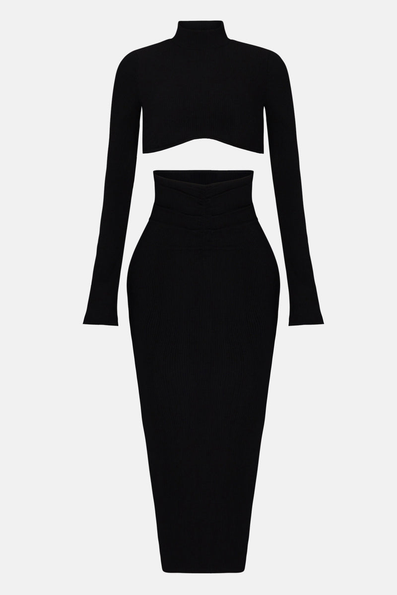 Sammy Snatched Skirt Set - Black | Fashion Nova, Matching Sets ...