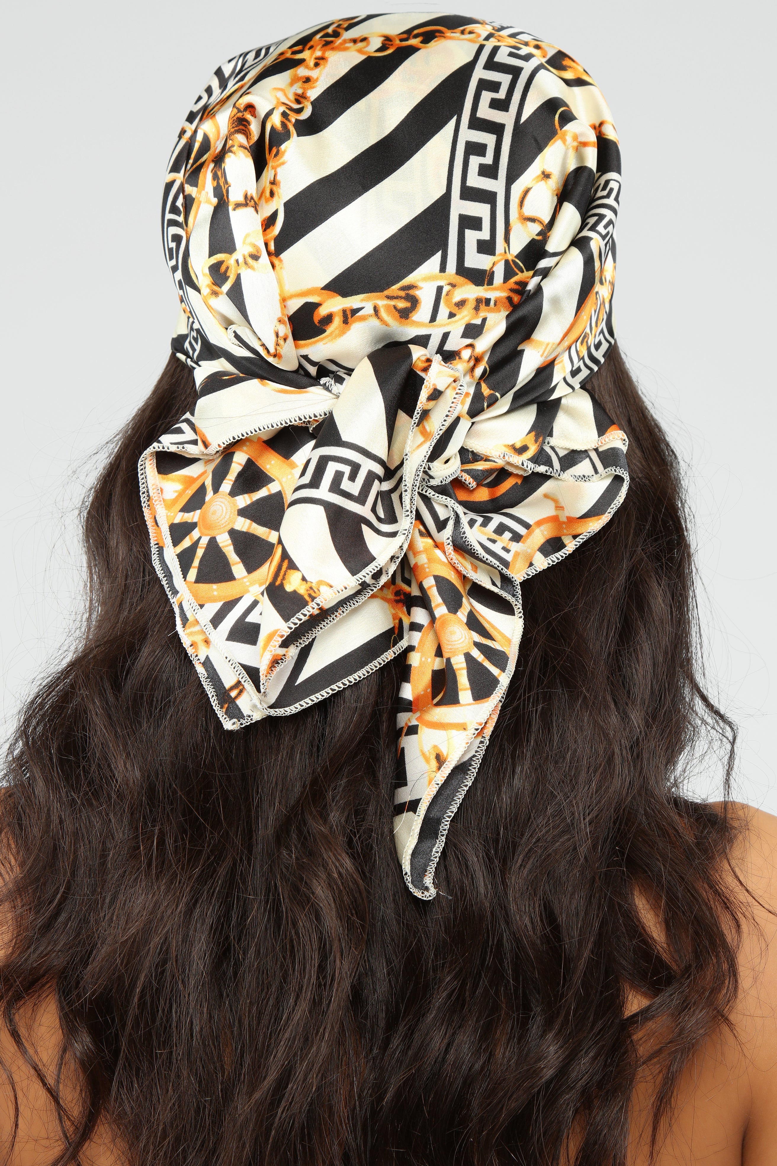 What s Your Status Head Scarf Black White Fashion Nova