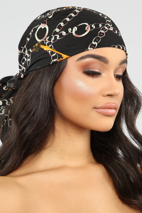 Off The Chain Head Scarf Black Fashion Nova Accessories