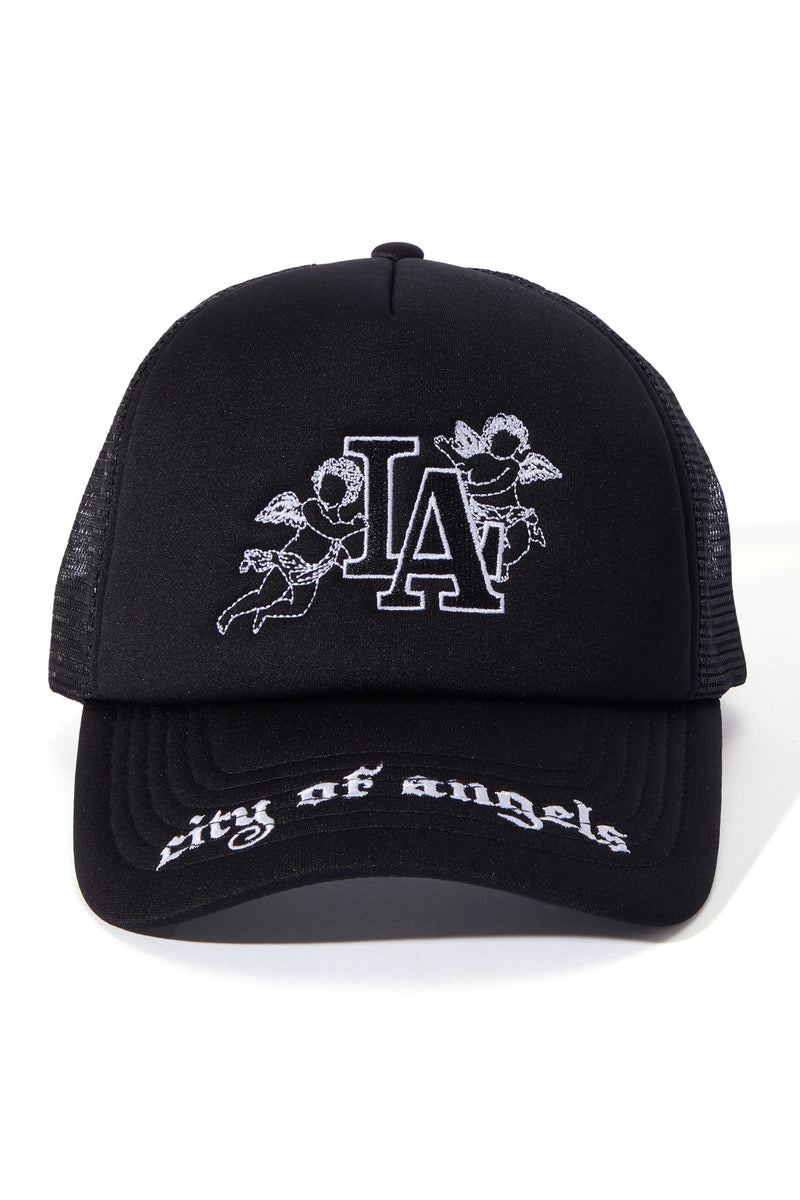 City Of Angels Trucker Hat - Black | Fashion Nova, Mens Accessories ...