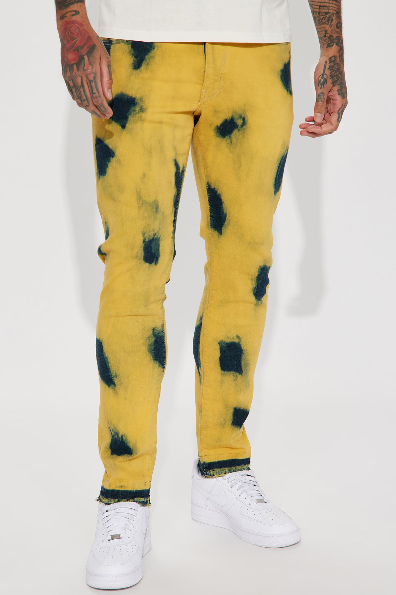 Fashion nova yellow jeans sales