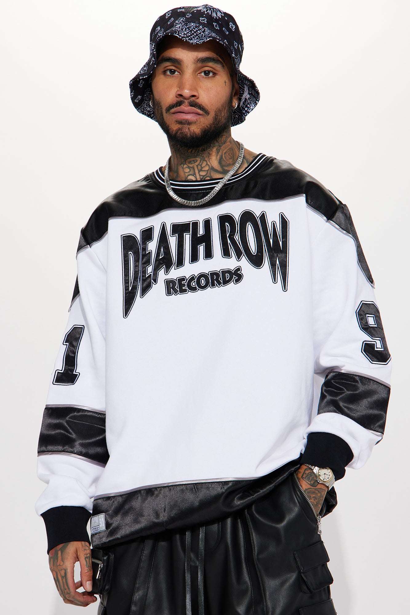 Death Row LA Style Hockey Jersey - Black/combo, Fashion Nova, Mens Tees &  Tanks