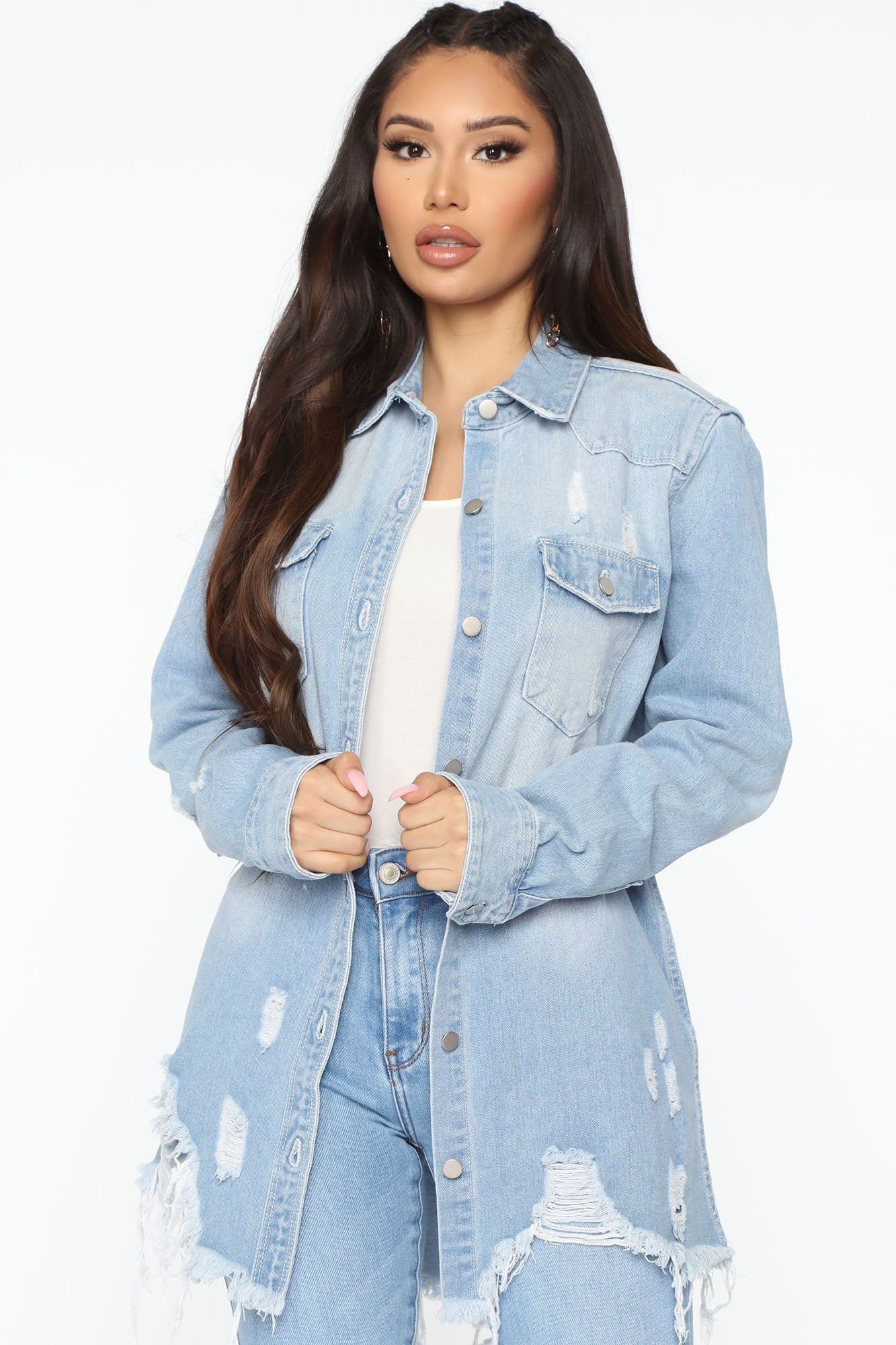 Fashion nova denim new arrivals shirt