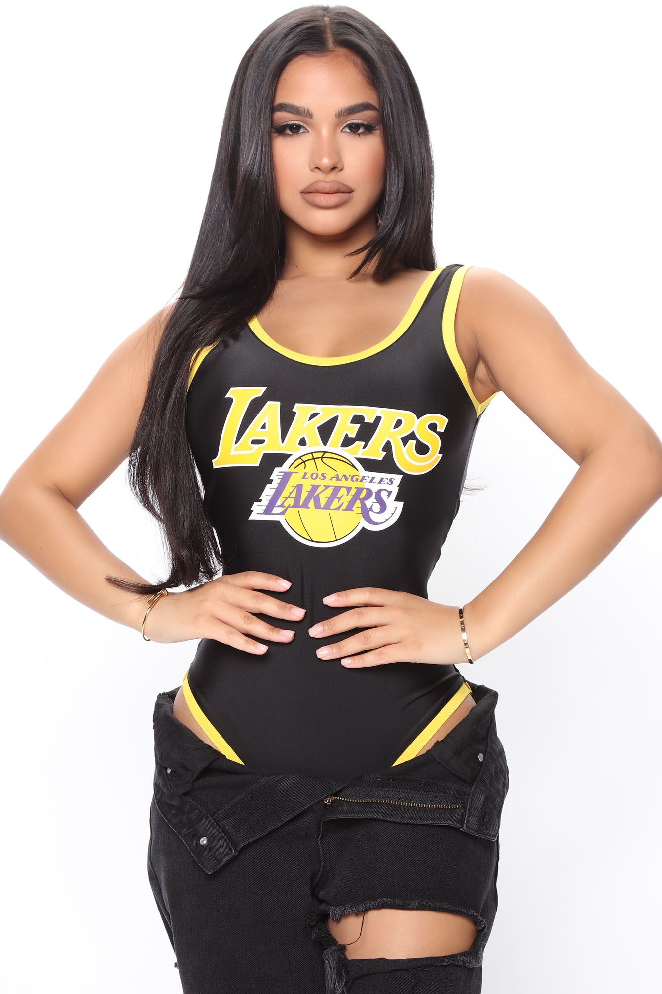 NBA Foul Ball Lakers Bodysuits - Black, Fashion Nova, Screens Tops and  Bottoms