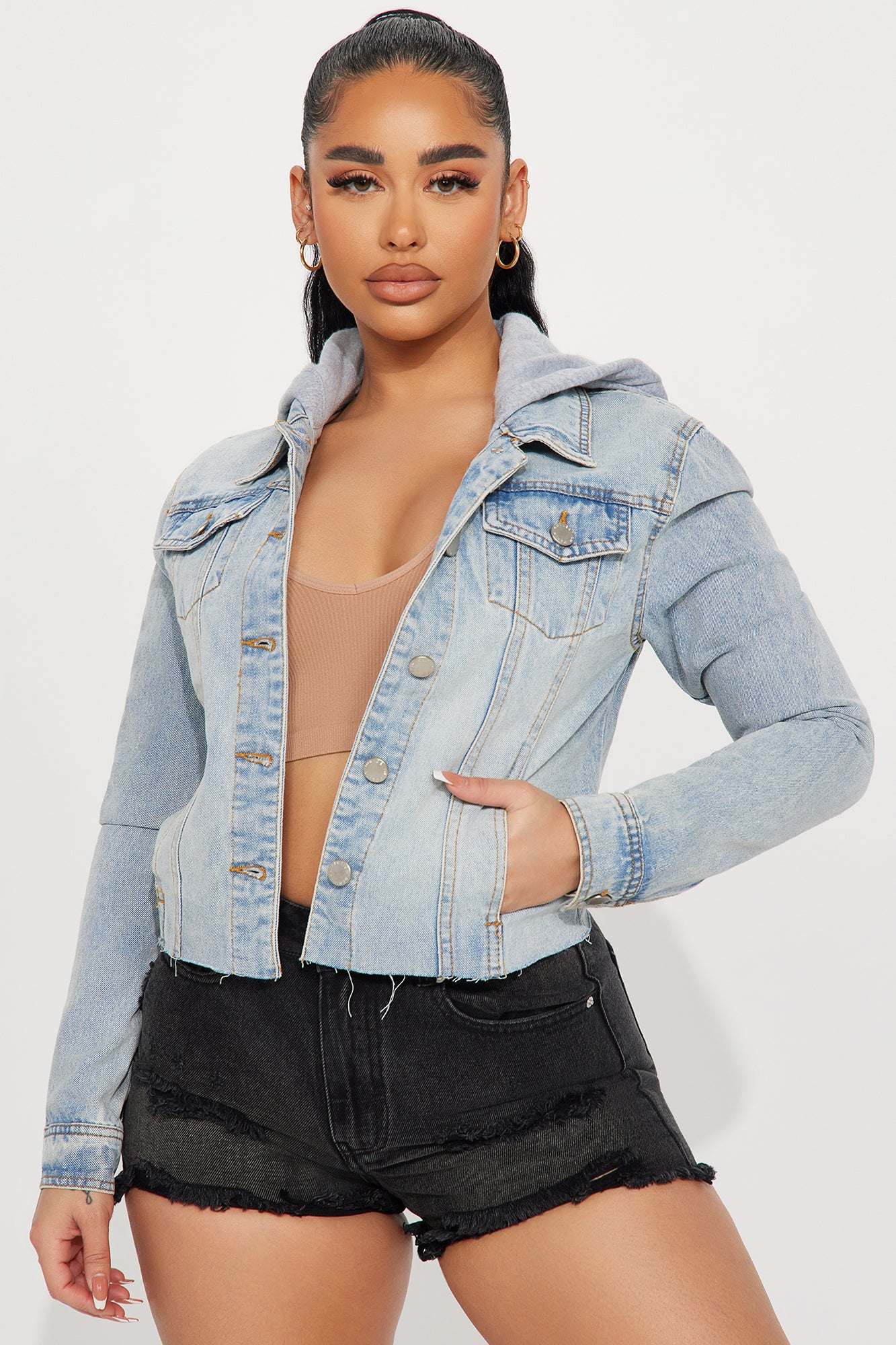 Jean jacket hotsell fashion nova
