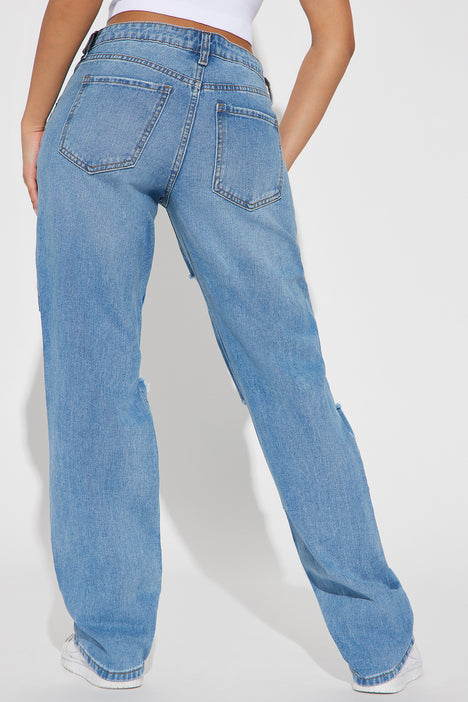 Sicily Straight Leg Jeans - Medium Wash