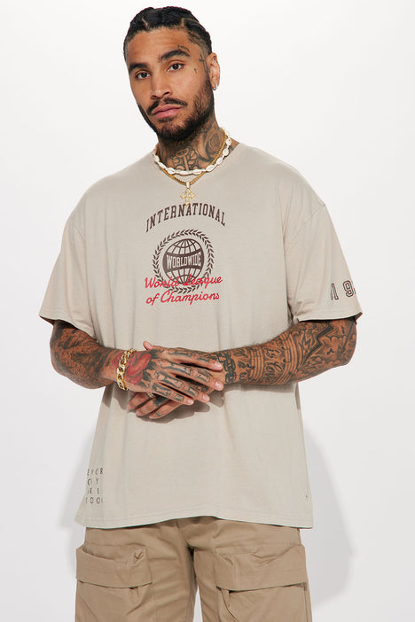 World League Of Champions Short Sleeve Tee Sand Fashion Nova