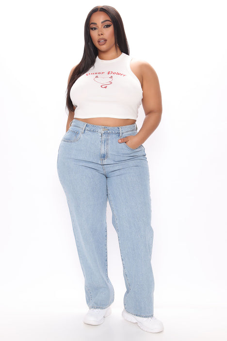Light wash jeans fashion nova sales