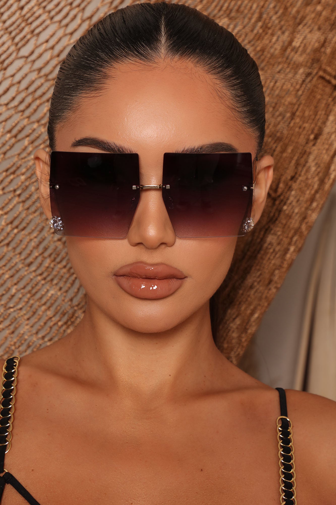Martina Cateye Sunglasses Black – Beginning Boutique US