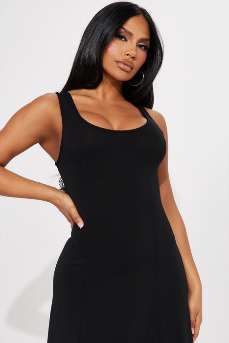 Black mini discount dress casual