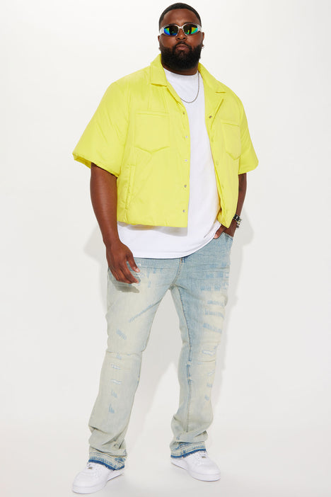 Yellow short shop sleeve jacket