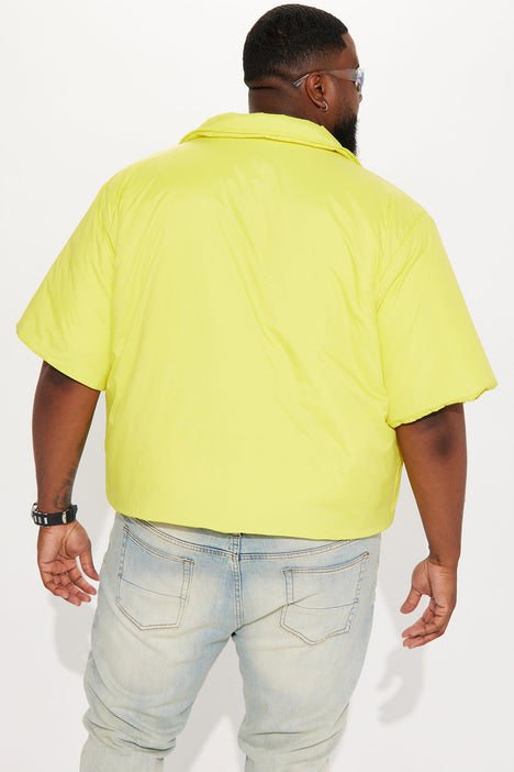 Yellow short sleeve jacket outlet