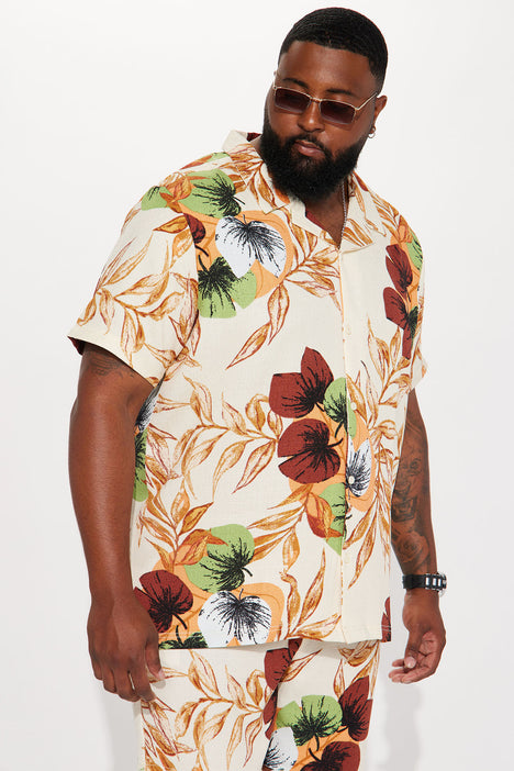 Mens floral short sleeve dress shirts sale