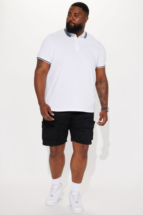 White polo shorts men sale