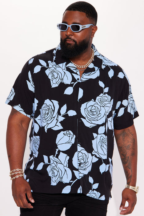 Graphic button best sale up shirt