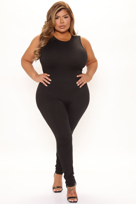 Plus size skinny leg jumpsuit cheap