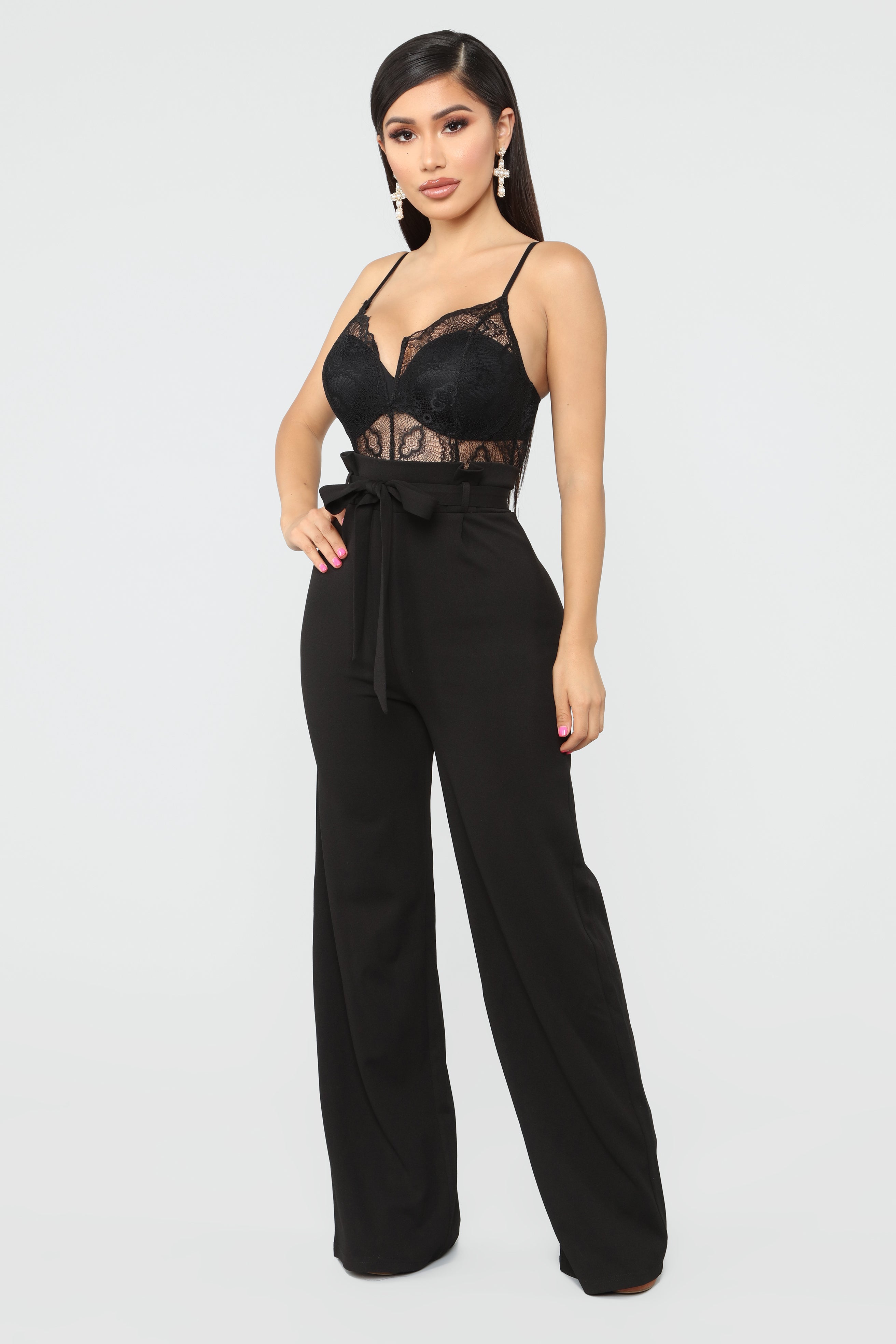 Rooftop date lace jumpsuit fashion nova store
