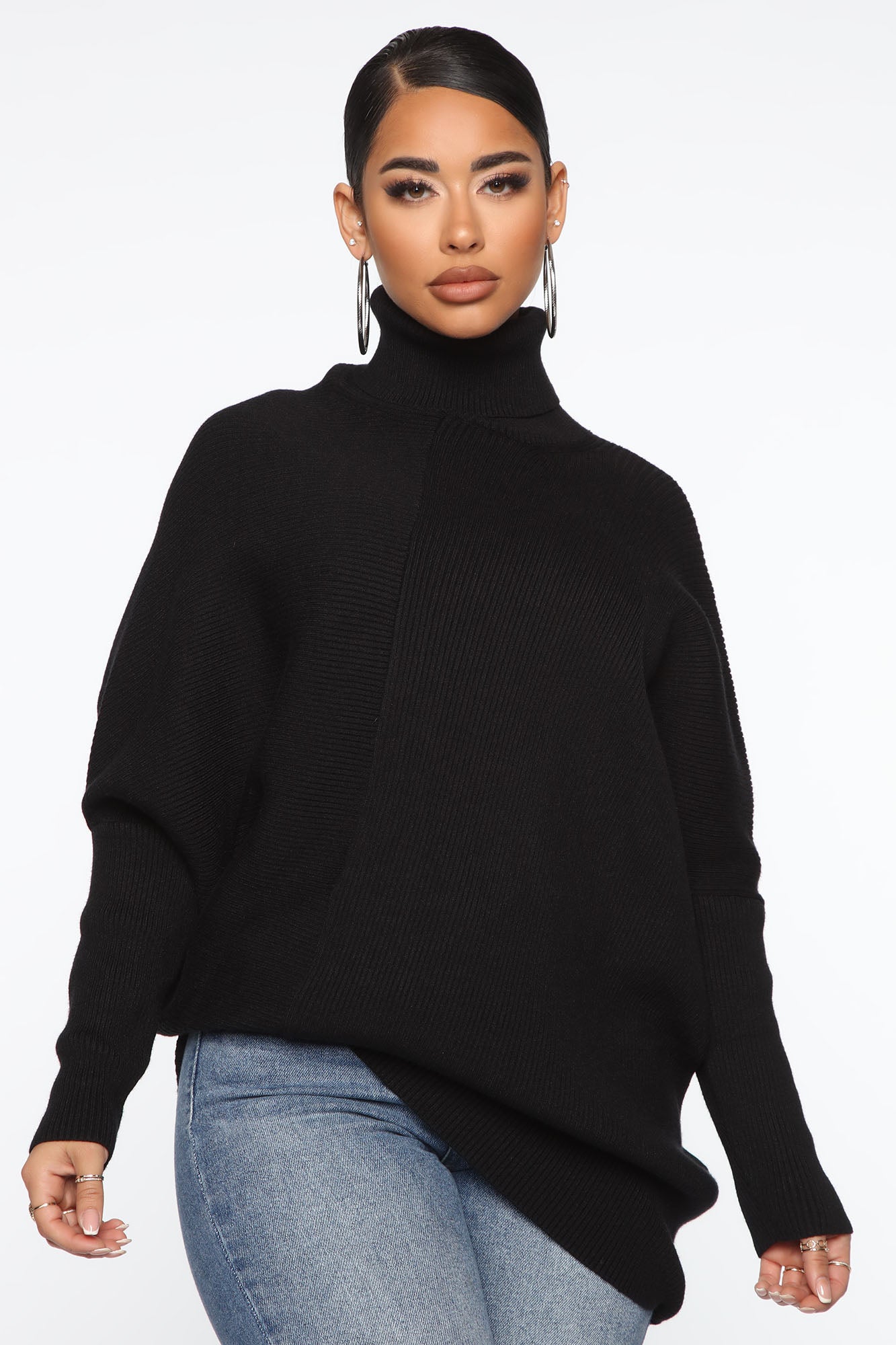Fashion nova black online turtleneck