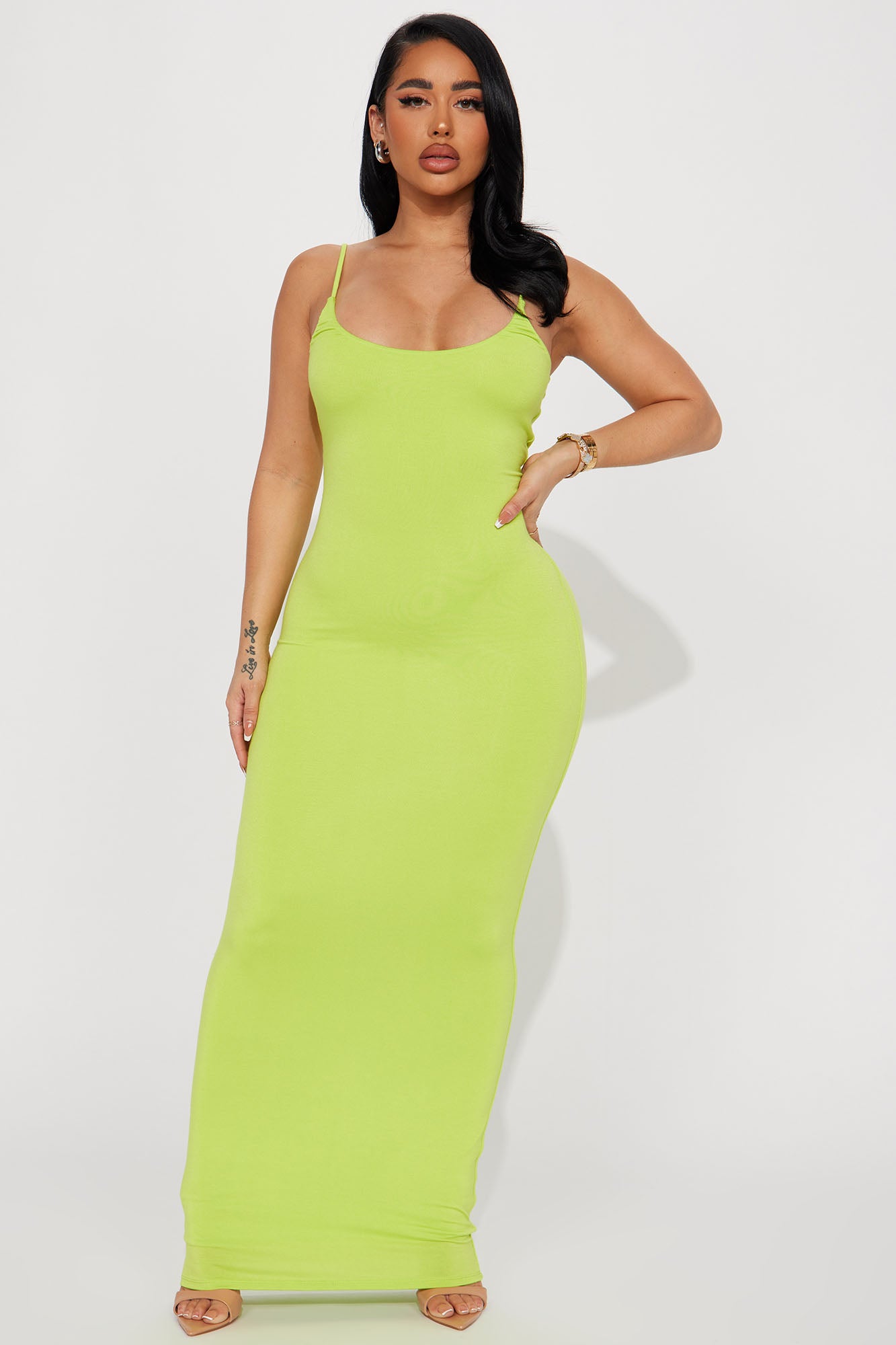 Ajay Maxi Dress Lime Fashion Nova Dresses Fashion Nova