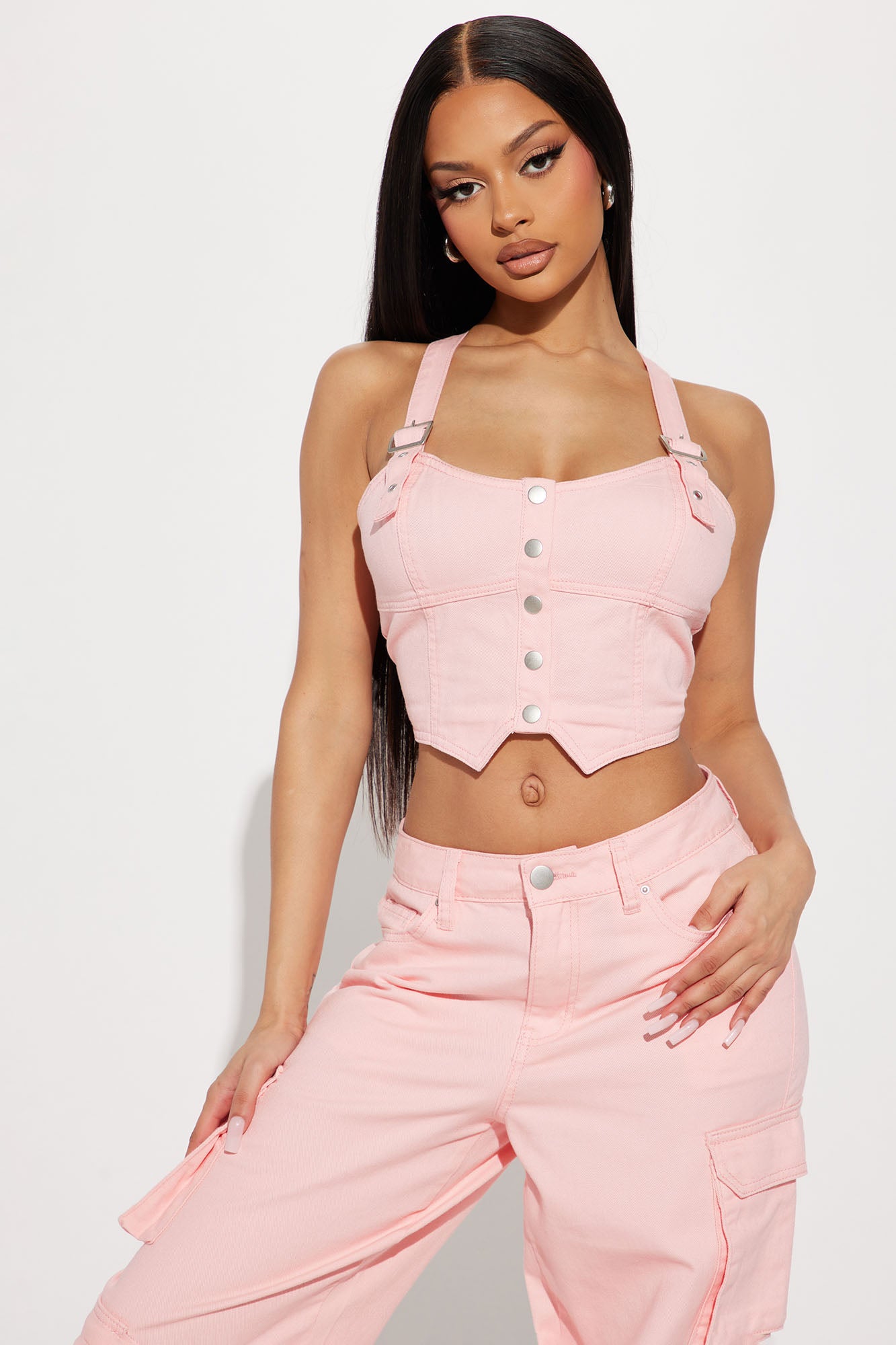 Pink corset tops to wear out top