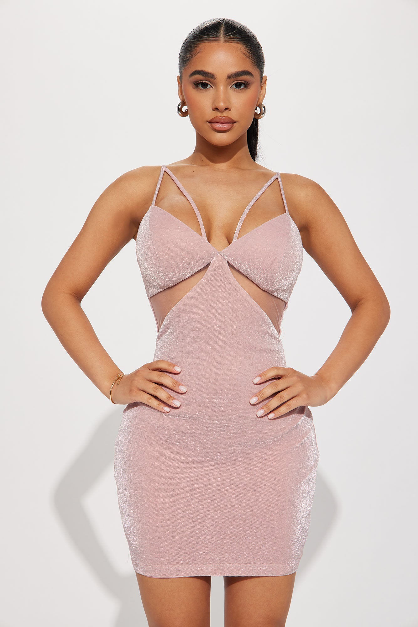 Fearlessly Fabulous Mini Dress Blush Fashion Nova Dresses